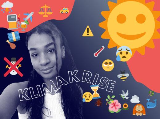 Junge Frau schüttelt den Kopf wegen der Klimakrise