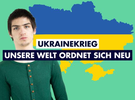 Bild von der urkainischen Landkarte in Blau Gelb