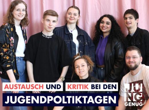 Das Team von Junggenug auf den Jugendpolitiktagen